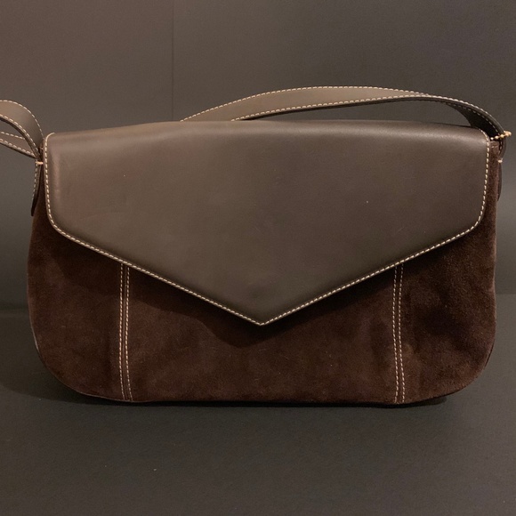Paolo-Bianchi Handbags - Paolo Bianchi Satchel brown suede & leather